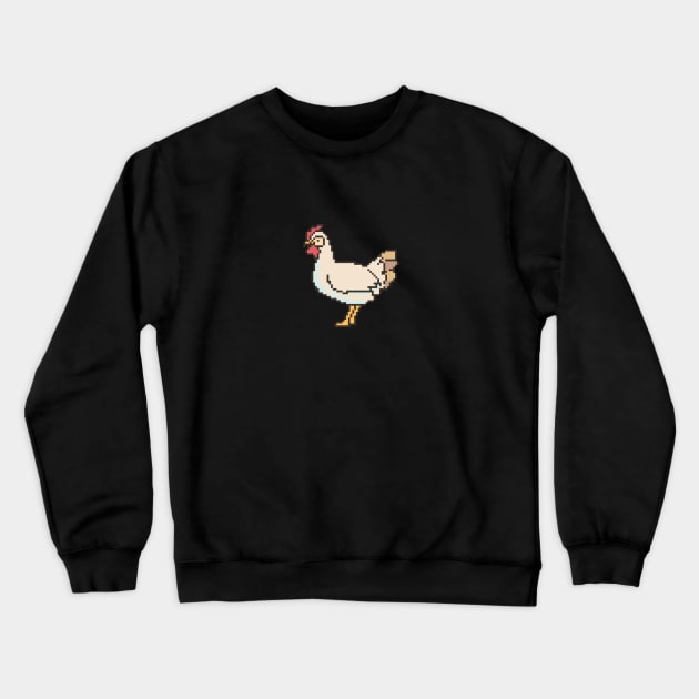 Chicken Pixel Art Crewneck Sweatshirt by PXL-JXN